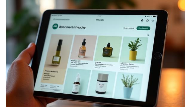 AIによるパーソナル推奨商品が表示される画面