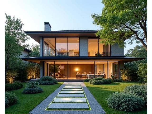 東京郊外の一戸建てで、庭園管理まで含む総合的なスマートホームシステムを導入。